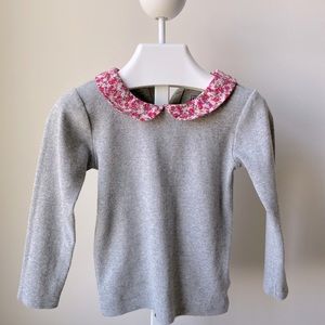 Gap Floral Collar Ribbed long Sleeve Shirt